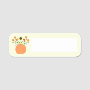 Porte-nom Fleurs d'action de grâce en Citrouille