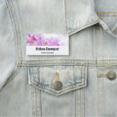 Porte-nom Fleurs de fleurs de cerisier rose (En situation)