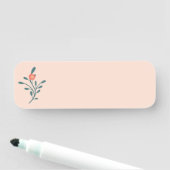 Porte-nom Fleurs de Teint Rose Botanique (En situation)
