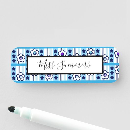 Porte-nom Fleurs d'hiver (En situation)