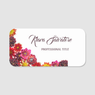 Porte-nom Fleurs Extraordinaires et sucrées magnifiques