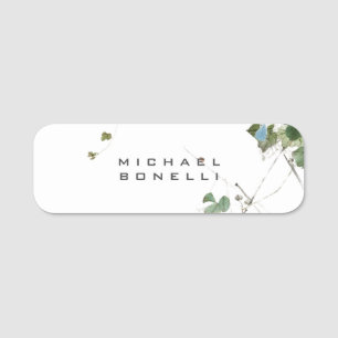 Porte-nom Fleurs Moderne Propre Nom Professionnel