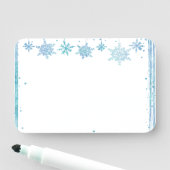 Porte-nom Flocons de neige accrochants d'hiver (En situation)