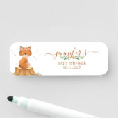 Porte-nom Floral Fox Celebration (En situation)