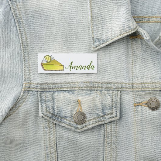 Porte-nom Floride Key Lime Pie Slice Bakery Café Restaurant (En situation)