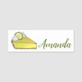 Porte-nom Floride Key Lime Pie Slice Bakery Café Restaurant (Devant)