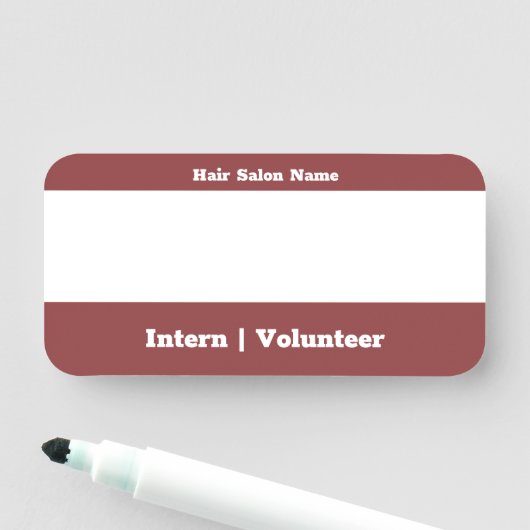 Porte-nom Fonction temporaire simple de l'entreprise Effacem (En situation)