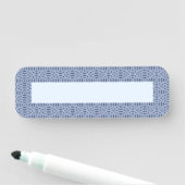 Porte-nom formes circulaires motif transparent (En situation)