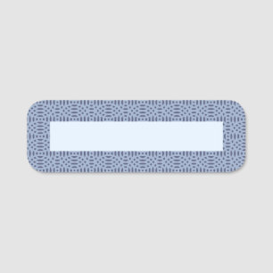Porte-nom formes circulaires motif transparent