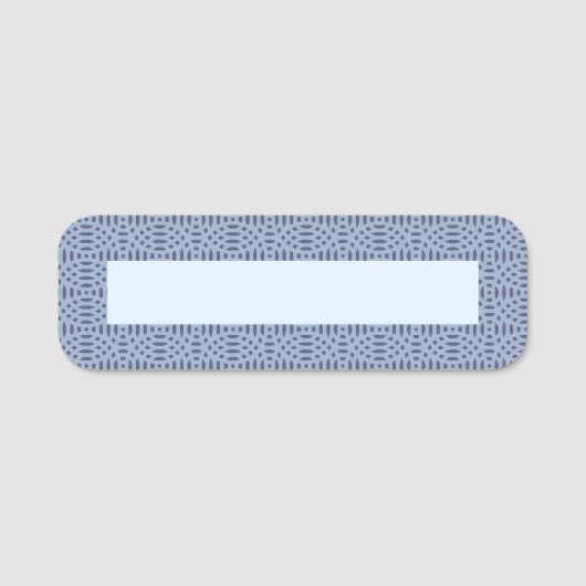 Porte-nom formes circulaires motif transparent (Devant)