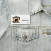 Porte-nom Foyer victorien cosy Noël (En situation)