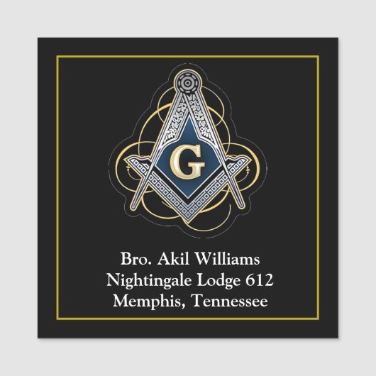 Porte-nom Freemason (Devant)