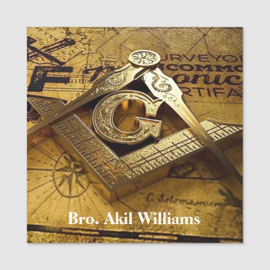 Porte-nom Freemason (Devant)