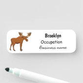 Porte-nom Funny moose (En situation)