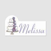 Porte-nom Gâteau de Mariage Fiançailles Réception de Mariage (Devant)