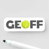 Porte-nom Geoff Tennis (En situation)