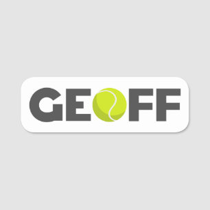 Porte-nom Geoff Tennis