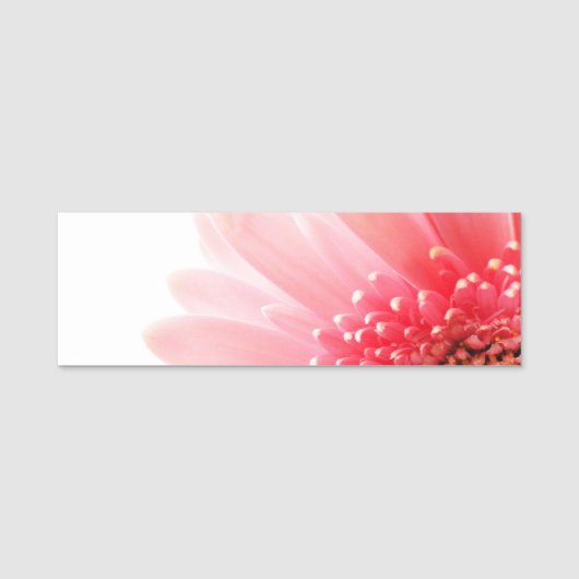 Porte-nom Gerbera marguerite rose (Devant)