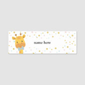 Porte-nom Giraffe, animal (Devant)