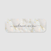 Porte-nom Glam Gold Elegant Opal Stone Gemstone (Devant)