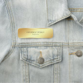 Porte-nom Glamour Gold Look élégant Cursive Texte simple (En situation)