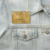 Porte-nom Glitter Gold (En situation)