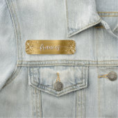 Porte-nom Glitter Gold Foil Script manuscrit (En situation)