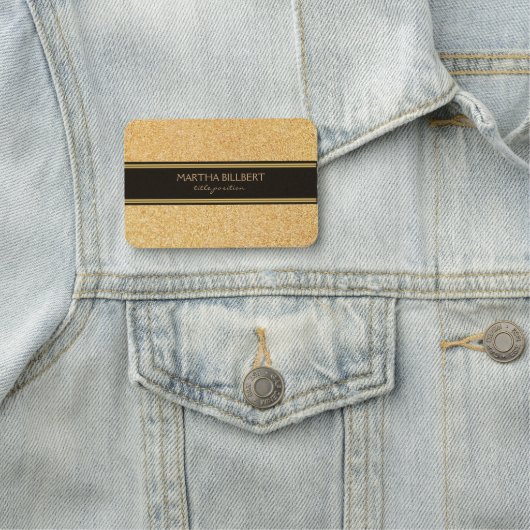 Porte-nom Golden Sandy (En situation)