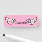 Porte-nom Goofy Pig souriant Thunder_Cove (En situation)