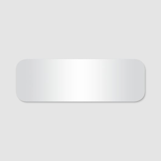 Porte-nom Gris clair et blanc (Devant)