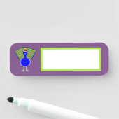 Porte-nom Gros paon de Noël (En situation)