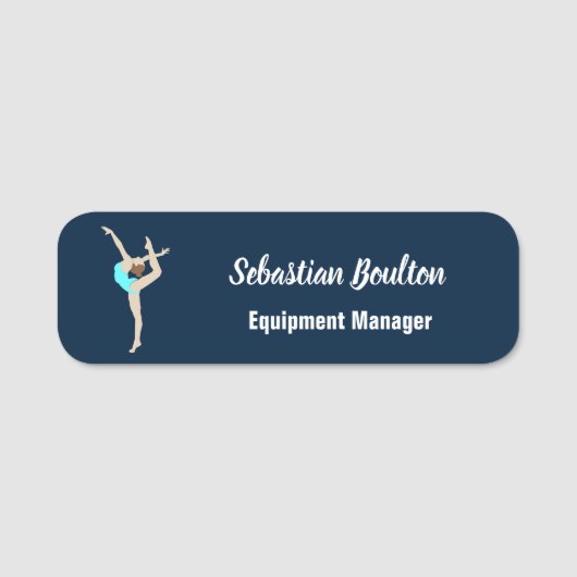 Porte-nom Gymnaste féminine (Devant)