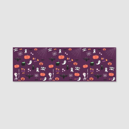 Porte-nom Halloween (Devant)