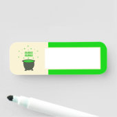 Porte-nom Halloween Cauldron et Bubbling Green Brew (En situation)