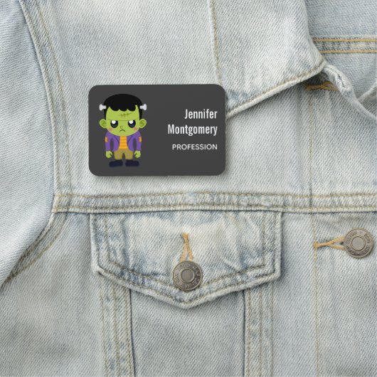 Porte-nom Halloween monstre Frankenstein Green (En situation)