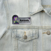 Porte-nom Halloween sorcière (En situation)