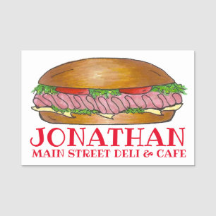 Porte-nom Ham Cheese Deli Sous-marin Hoagie Sandwich Deli