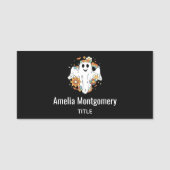 Porte-nom Happy Ghost Retro Hippie Vibe (Devant)