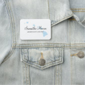 Porte-nom Hawaii bleu clair (En situation)