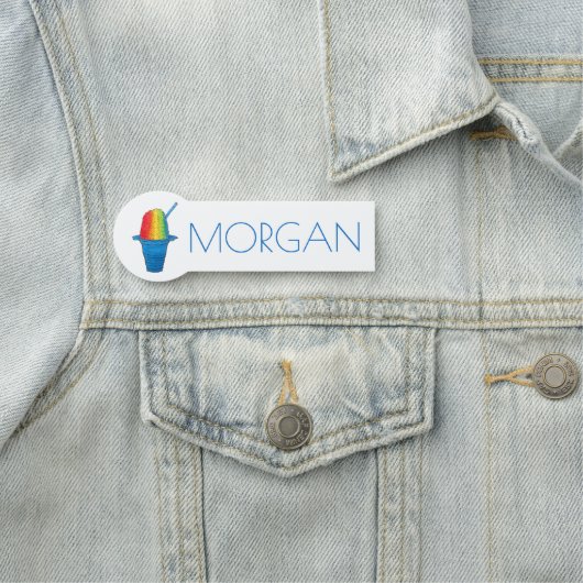 Porte-nom Hawaiian Rainbow Shave Ice Froid Dessert Hawaii (En situation)