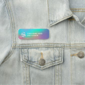 Porte-nom Holographique Wonderland | Monogramme (En situation)