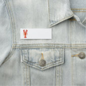 Porte-nom Homard polygonal rouge (En situation)