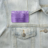 Porte-nom Huile violette légère (En situation)