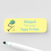 Porte-nom Humour de dessin animé de l'aspirateur mignon (En situation)