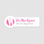 Porte-nom Hygiéniste dentaire | Smile Tooth (Devant)