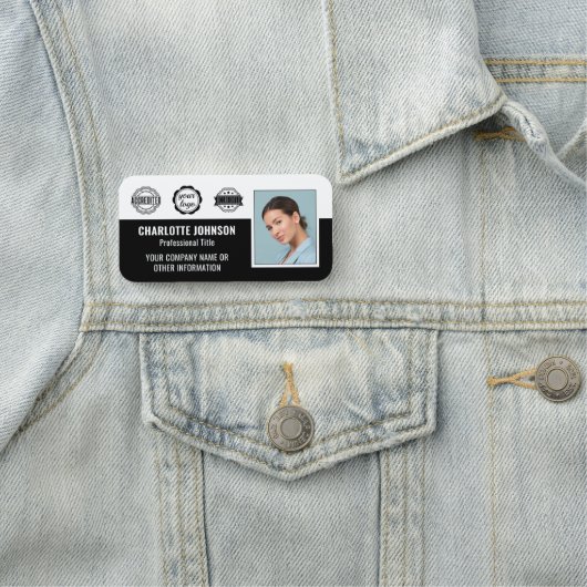 Porte-nom ID d'accréditation de l'entreprise de l'employé ph (En situation)