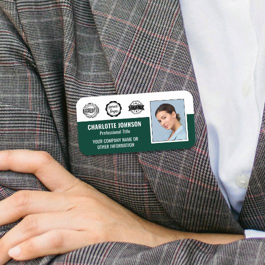 Porte-nom ID d'accréditation de l'entreprise de l'employé Ph