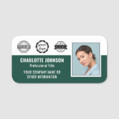 Porte-nom ID d'accréditation de l'entreprise de l'employé Ph (Devant)