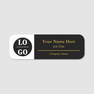 Porte-nom Identification de la société par logo économique