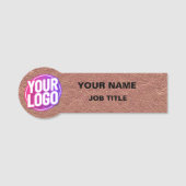 Porte-nom Identité professionnelle : broche de sécurité de l (Devant)